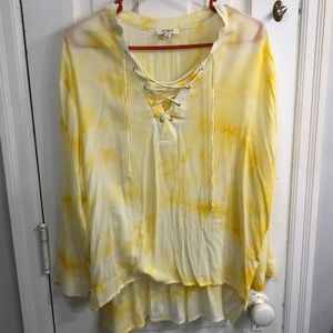 Tie dye sunshine lovers top ☀️